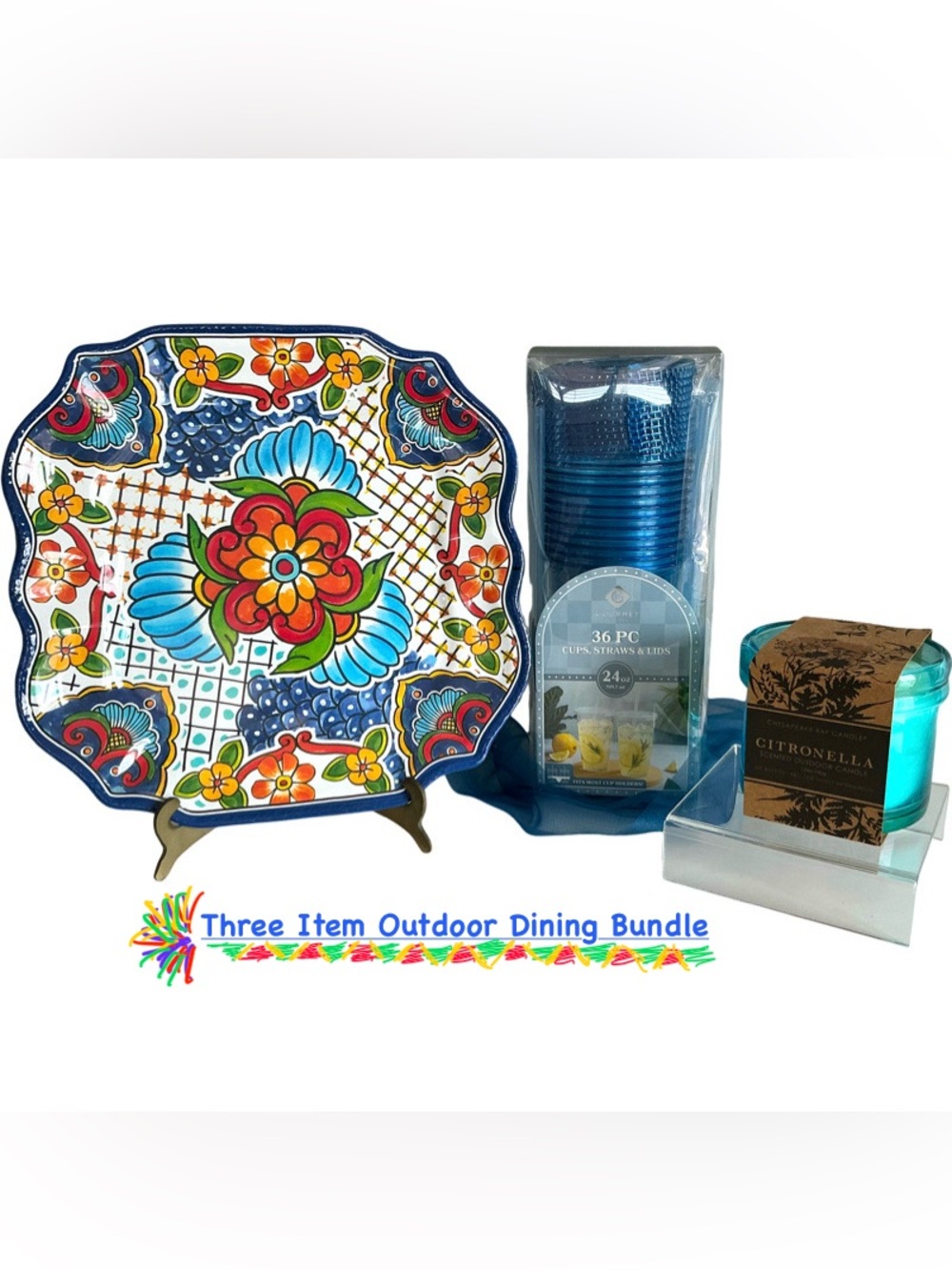 New 3 Item Outdoor Entertaining Bundle - Il Mulino +  Chesapekae Bay Candle